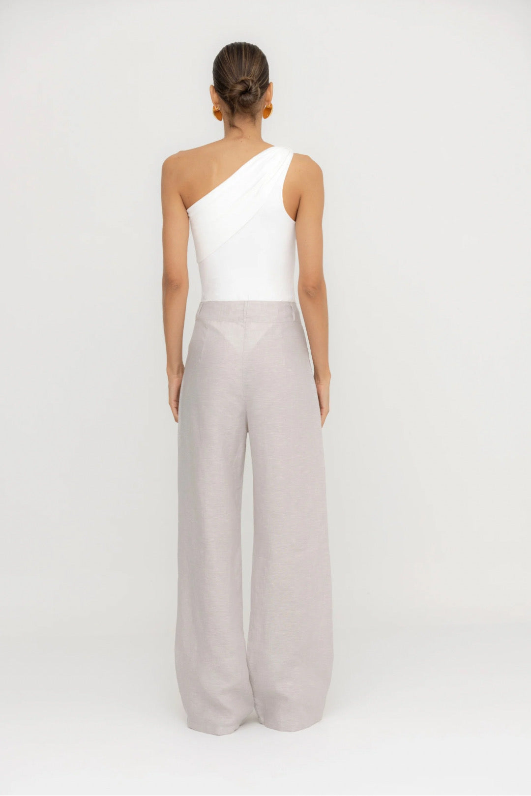 Natural linen pant